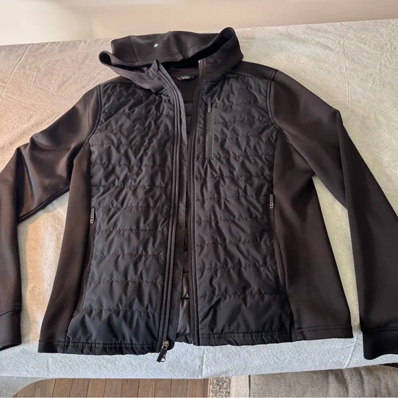 Ben Sherman Black Quilted Utility Jacket - Picture 1 of 13